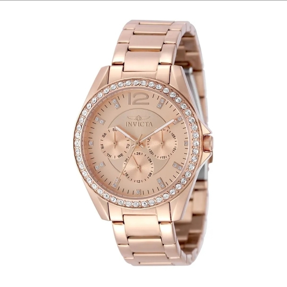 NWT Invicta Angel Unisex Watch - 38mm, Rose Gold (50111)